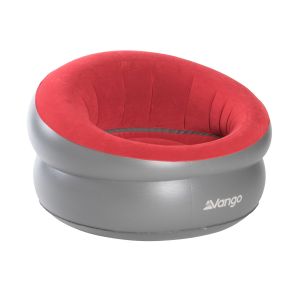 Inflatable Donut Flocked Chair Red | Inflatable Chairs