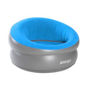 Inflatable Donut Flocked Chair Blue | Inflatable Chairs