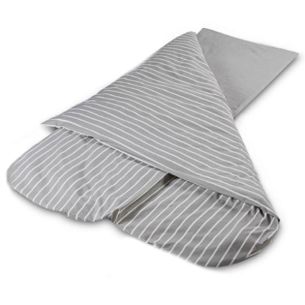 Duvalay Compact Sleeping Bag - Grey Stripe 4.5g Tog | Beds & Bedding by Brands