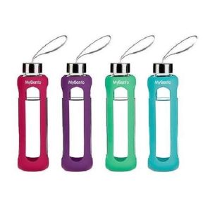 Summit MyBento 500ml Glass Eco Bottle Silicone Cover | Picnic Products