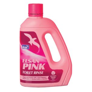 Elsan Pink 2 ltr Toilet Rinse Fluid | Toilet Flush Water Tank