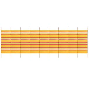 10 Pole Tall Striped Windbreak | 6m and Over